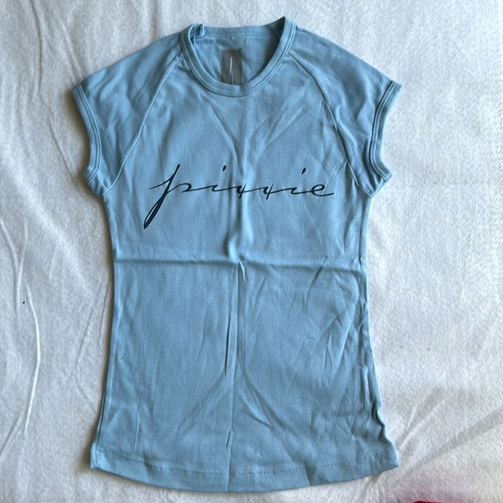 Brand new muscle baby blue t never worn